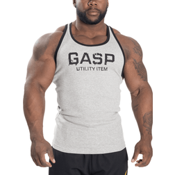 Gasp Ribbed T-Back - Grey Melange