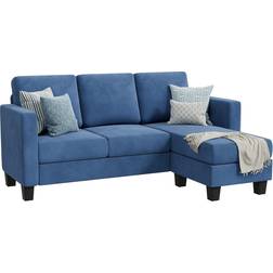 Yeshomy ‎YH-SF22-0050-BL Blue Sofa 70" 3 Seater