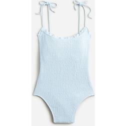 J.Crew Smocked tie-shoulder one-piece swimsuit - Fresh Air