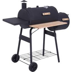 OutSunny Portable Barrel Charcoal BBQ Grill