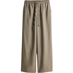 H&M Wide Pull On Trousers - Beige