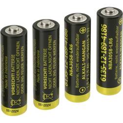 Panasonic 1.5V Mignon AA Alkaline Manganese Batteries Compatible 4-pack
