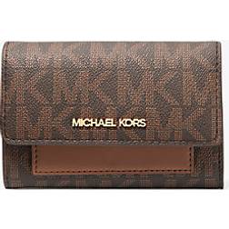 Michael Kors Jet Set Medium Signature Logo 2-in-1 Wallet - Brown/Luggage