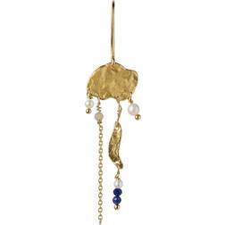 Stine A Long Splash Earring - Gold/Pearls/Lapis/Quartz