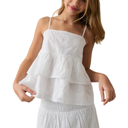 Gina Tricot Y Anglaise Frill Top - White (228751000)