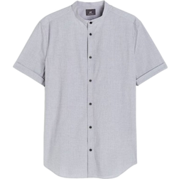 H&M Muscle Fit Cotton Shirt - Light Grey