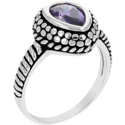 Vir Jewels Ring - Silver/Purple