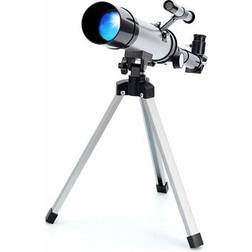 Telescope for Kids & Beginners, Kids Telescope 50mm Aperture 360mm AZ, 90X Magnification Astronomical Refracting Telescope with Tripod for Kids to Explore The Moon and Star Blue