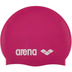 Arena Classic Silicone Cap - Fuchsia/White