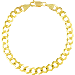 Nuragold Cuban Curb Link Chain Bracelet - Gold