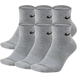 Nike Everyday Plus Cushioned Training Ankle Socks 6-pack - Carbon Heather/Black