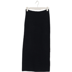 Gina Tricot Low Waist Knit Skirt - Black