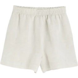 H&M Linen Mix Pull-On Shorts - Light Beige