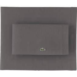 Lacoste Percale Bed Sheet Gray (284.5x259.1)