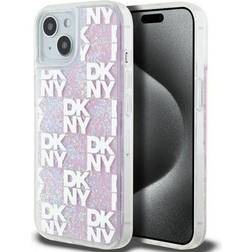 DKNY Liquid Glitter Checkered Pattern Case for iPhone 13/14/15