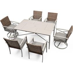 YitaHome 7 pcs Patio Dining Set