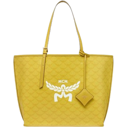 MCM Himmel Shopper In Lauretos - Lemon Gold