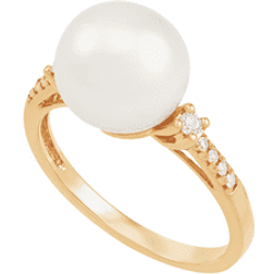 Welry Ring - Gold/Transparent/Pearl