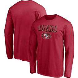 Fanatics Scarlet San Francisco 49ers Team Logo Lockup Long Sleeve Men's T-Shirt