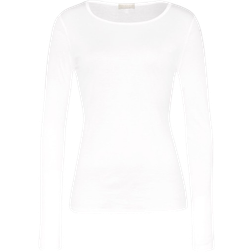 Hanro Ultralight Shirt Long Sleeve - White