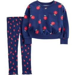 Carter's Baby Apples Sweatshirt & Pant Set 2-piece - Navy (195862516995)