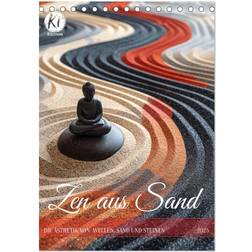Calvendo Zen from Sand Desk Calendar 2025 A5