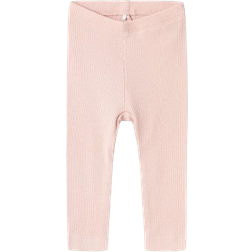 Name It Baby Ribbed Basic Leggings - Sepia Rose