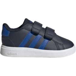 Adidas Infant Grand Court Lifestyle Hook And Loop Shoes - Legend Ink/Royal Blue/Cloud White
