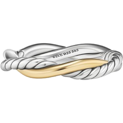 David Yurman Petite Infinity Band Ring - Silver/Gold