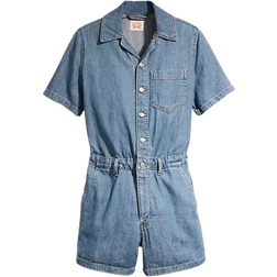 Levi's Heritage Short Sleeve Romper - Medium Wash