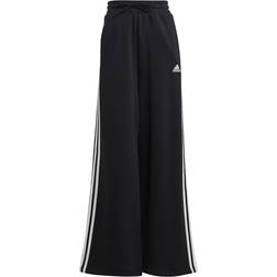 Adidas Women's Sportswear Essentials 3-stripes French Terry Wide Joggers - Black/White