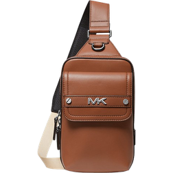 Michael Kors Varick Medium Leather Sling Pack - Luggage