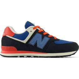 New Balance Big Kid's 574 - Phantom with Blast Red