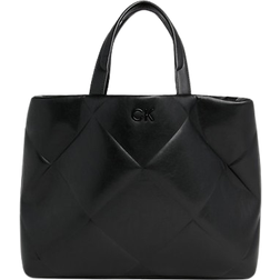 Calvin Klein Quilted Tote Bag - Ck Black