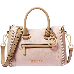 Michael Kors Carine Extra Small Signature Logo Satchel - Lt Powder Blush Multi