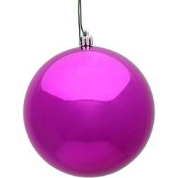 The Holiday Aisle Decor Ball Fuchsia Shiny Christmas Tree Ornament 4"