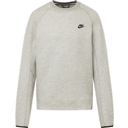 Nike Men's Crew Sportswear Tech Fleece - Dark Grey Heather/Black