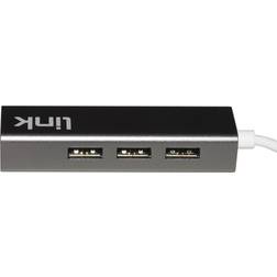 Link USB-C HUB MED 4 x USB 3.0-PORT