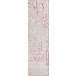 Addison Rugs Modern Abstract Chantille Pink 27x90"