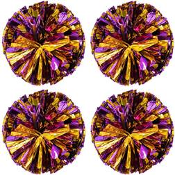 Ueerdand Pom Poms Cheerleading Purple/Gold 4-pack