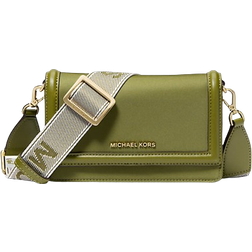 Michael Kors Jet Set Small Nylon Gabardine Smartphone Crossbody Bag - Smokey Olive