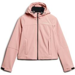 Superdry Hooded Soft Shell Trekker Jacket - Vintage Blush Pink