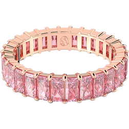 Swarovski Matrix Ring - Rose Gold/Pink