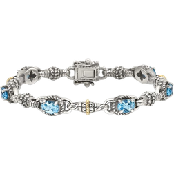 Shey Couture Gemstone Bracelets - Silver/Gold/Topaz