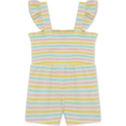 Little Me Baby Rainbow Terry Romper - Multicolour