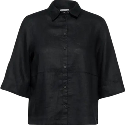 Cecil Linen Blouse - Black