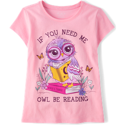 The Children's Place Kid's Owl Be Reading Graphic Tee - Luau (3047960_W9)