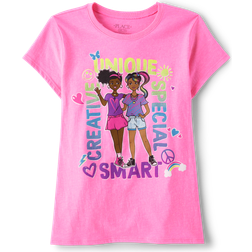 The Children's Place Kid's Positive Girl Graphic Tee - S/D Nn Pinkbeam (3047491_33E7)