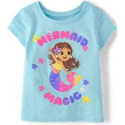 The Children's Place Kid's Mermaid Magic Graphic Tee - Coast Blue (3046236_1102)