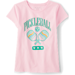 The Children's Place Girl's Pickleball Graphic Tee - Cameo